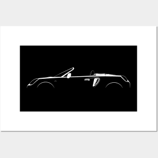 Toyota MR2 (W30) Silhouette Posters and Art